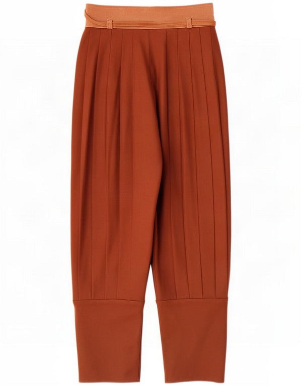 Vintage kvinders højtaljede koniske cropped bukser W26 L24 Brun