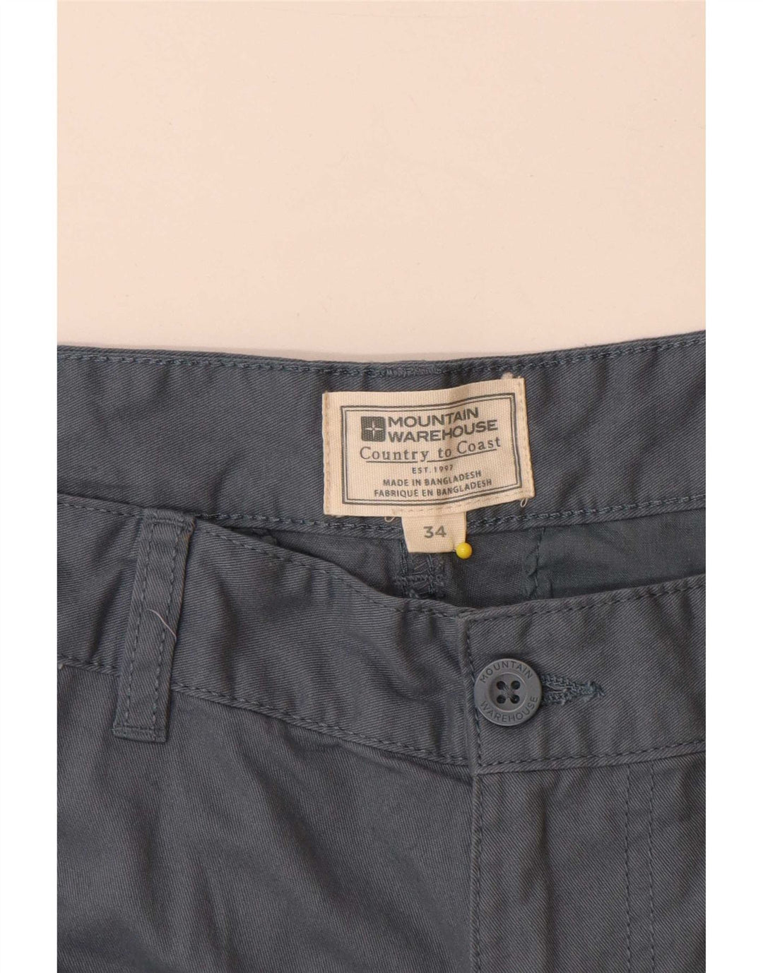 Mountain Warehouse Herre Cargo Shorts W34 Large Navy Blue Cotton