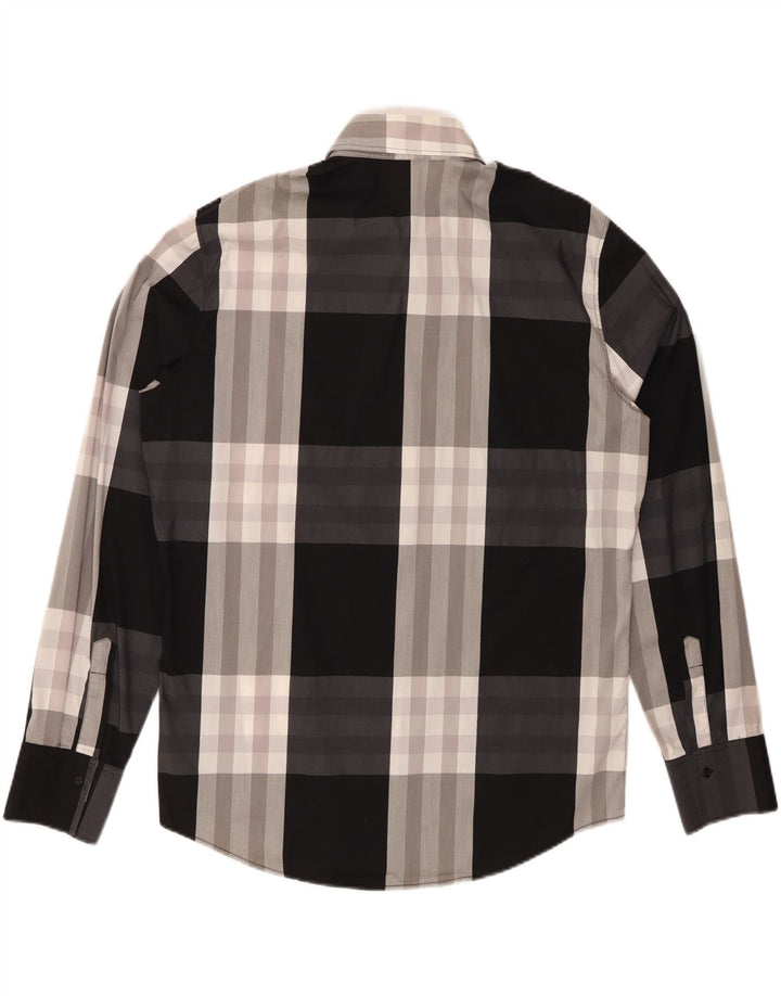 NARACAMICIE Mens Shirt 2XL Black Check Cotton