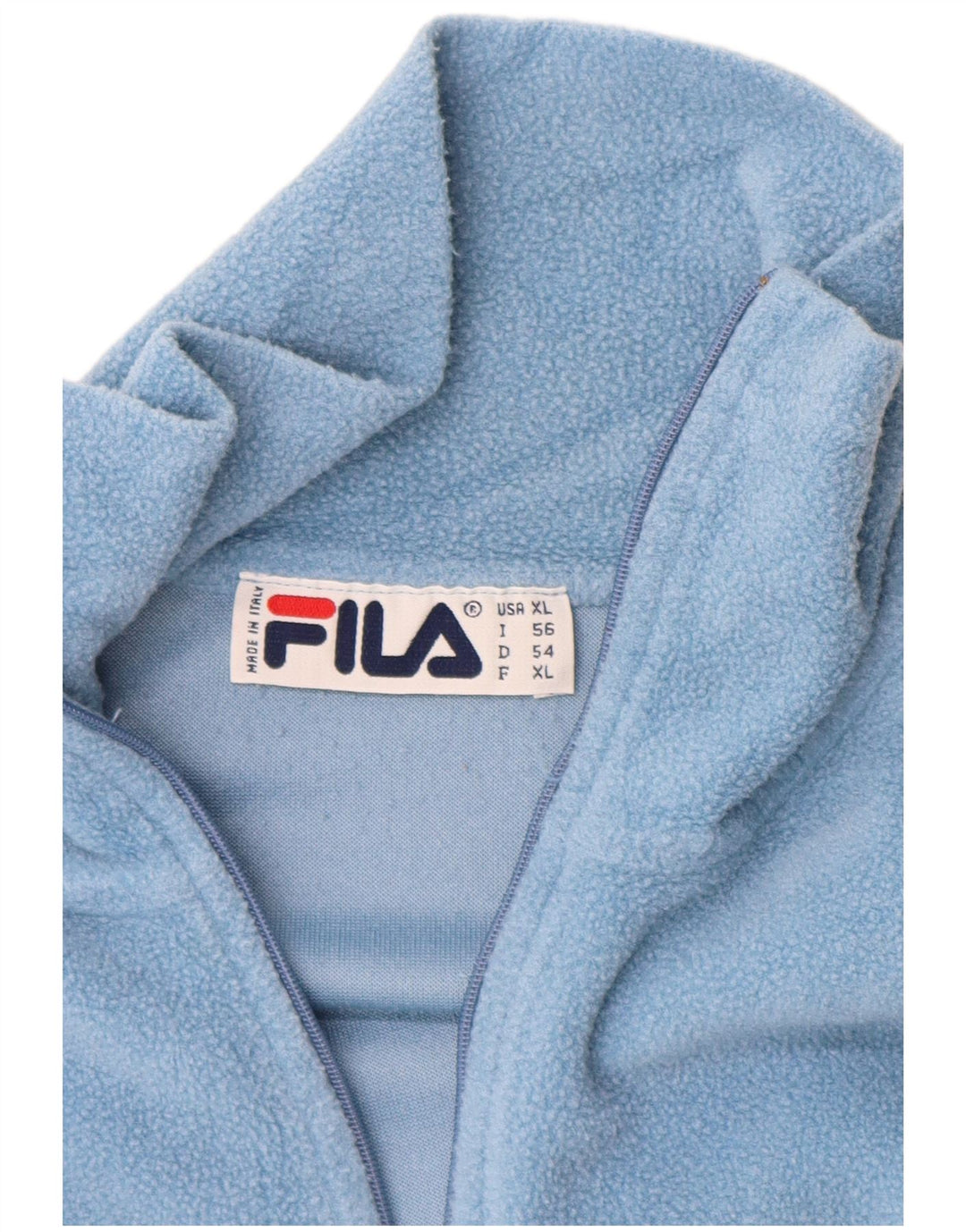 FILA Fleece Jumper med lynlås til mænd XL Blå Polyester