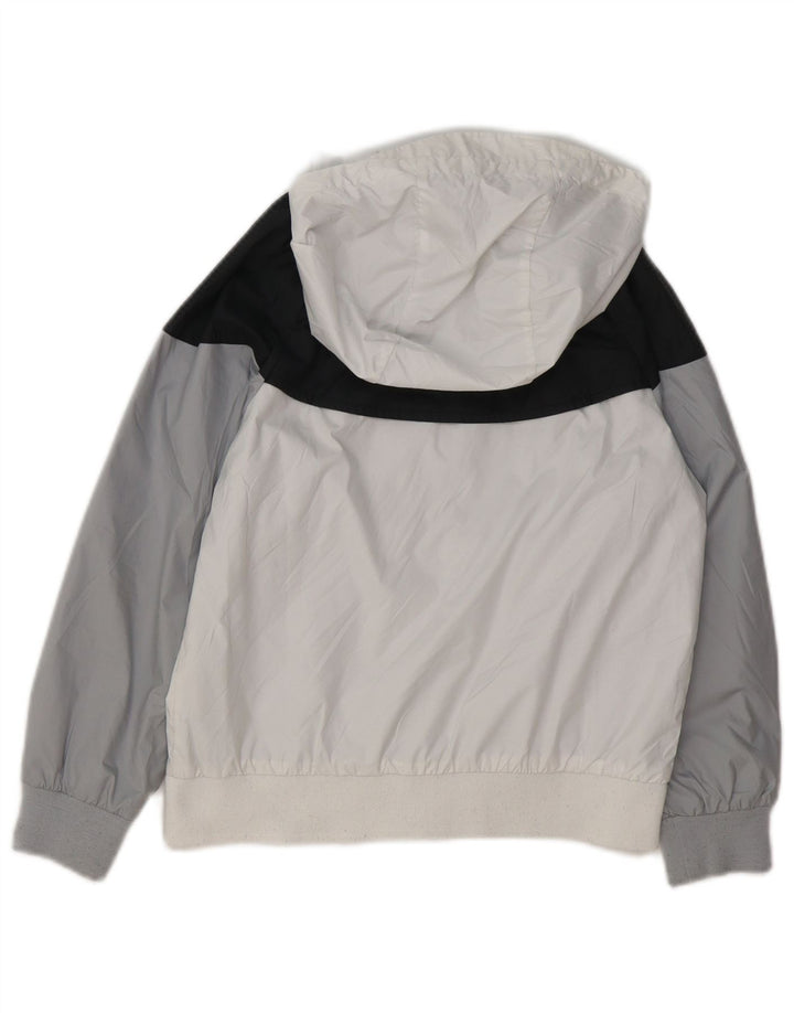 NIKE Træningsdragt med hætte til drenge 7-8 år XS Hvid Colourblock