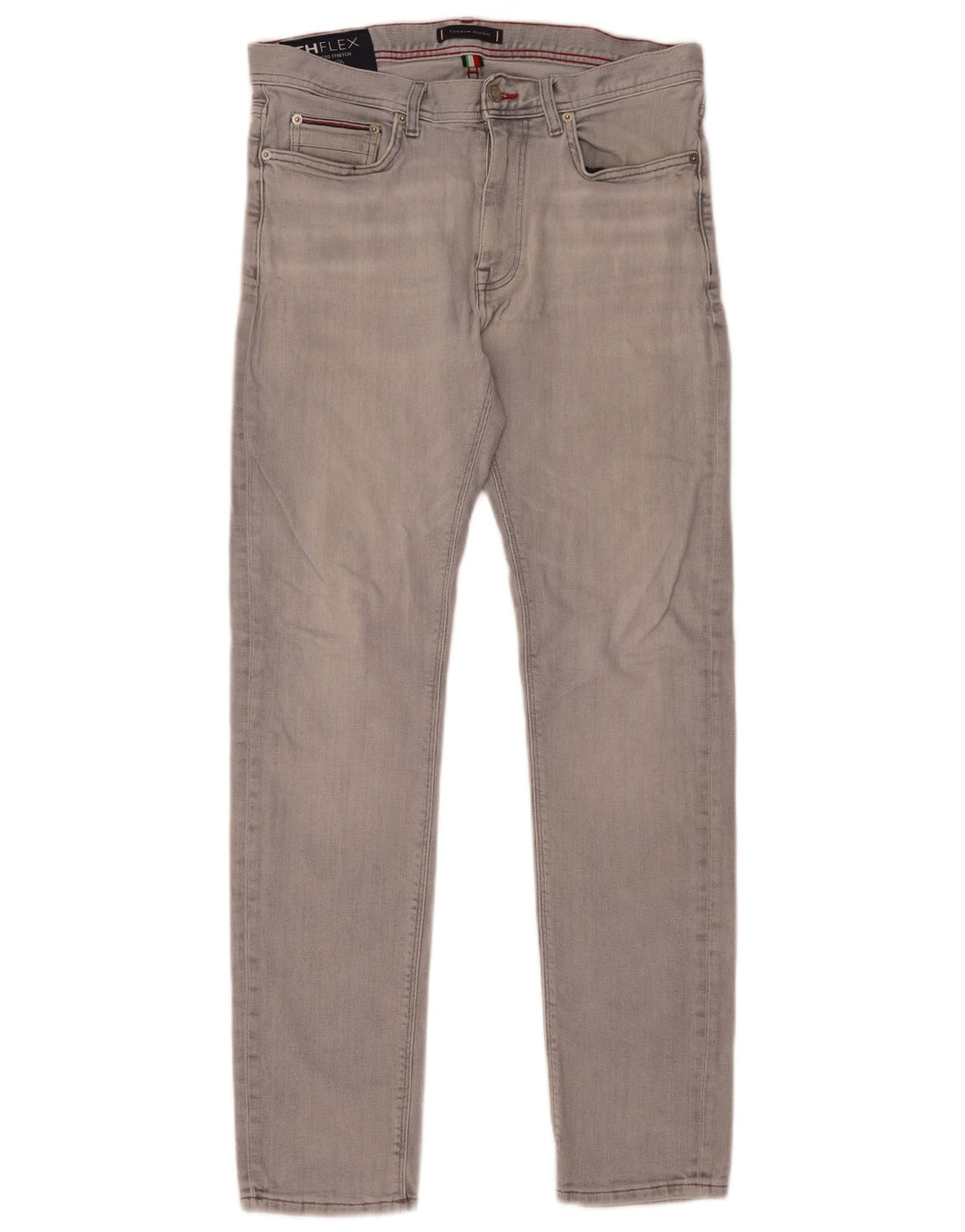 Tommy Hilfiger Herre Bleecker Stretch Slim Jeans W33 L32 Grå Bomuld