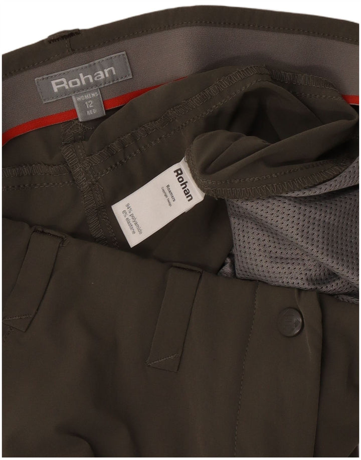 Rohan lige bukser til kvinder UK 12 Medium W30 L31 Khaki Polyamid