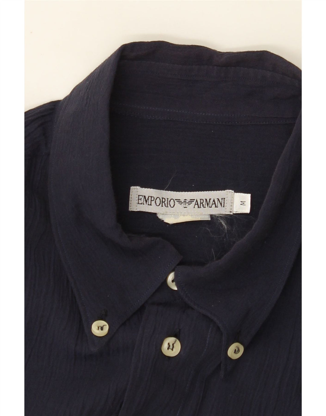 EMPORIO ARMANI Herre Loose Fit skjorte Medium Navy Blue