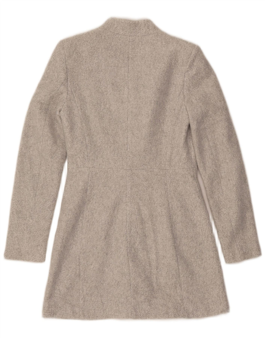 Zara Womens Open Overcoat UK 6 XS Grå Acetat