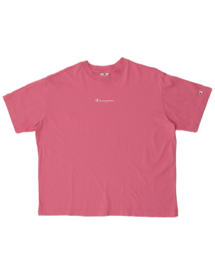 Champion Herre Grafisk T-Shirt Top Lille Pink