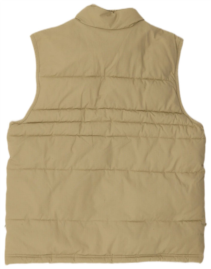 Adidas Herre Polstret Gilet UK 38 Medium Beige Bomuld