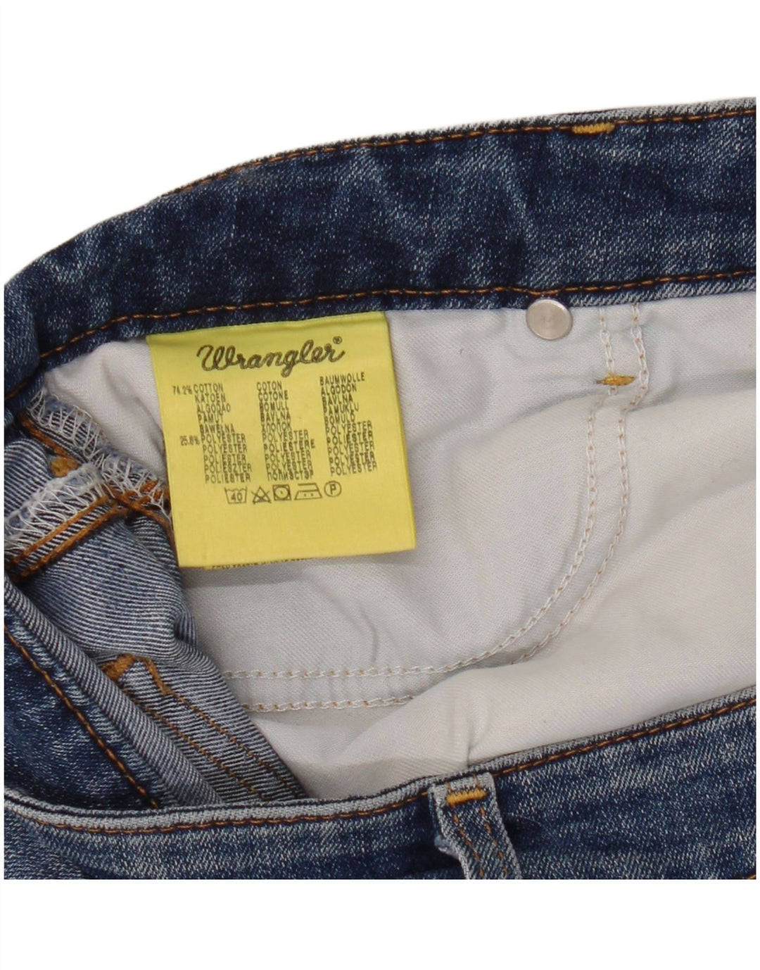 WRANGLER Dame TIna Bootcut Jeans W30 L30 Blå Bomuld