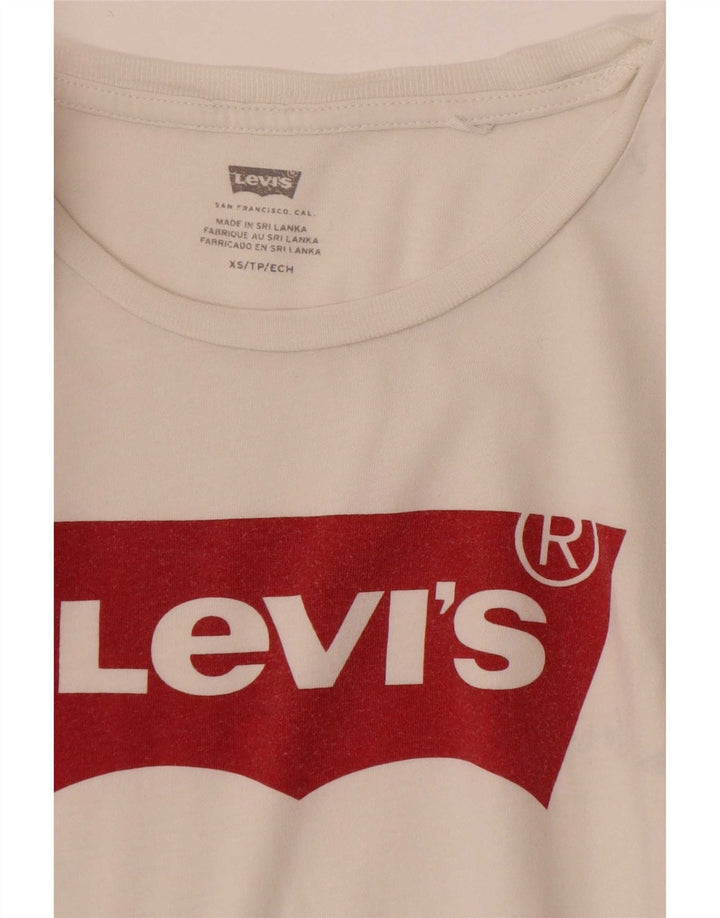Levi's Grafisk T-shirt top til kvinder DK 6 XS Hvid