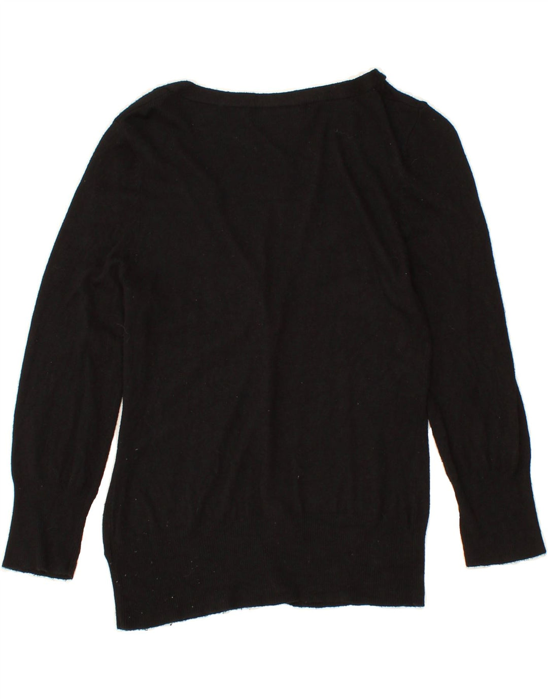 MOSSIMO Womens 3/4 Sleeve Cardigan Sweater UK 10 Small Black Nylon Vintage Mossimo and Second-Hand Mossimo from Messina Hembry 