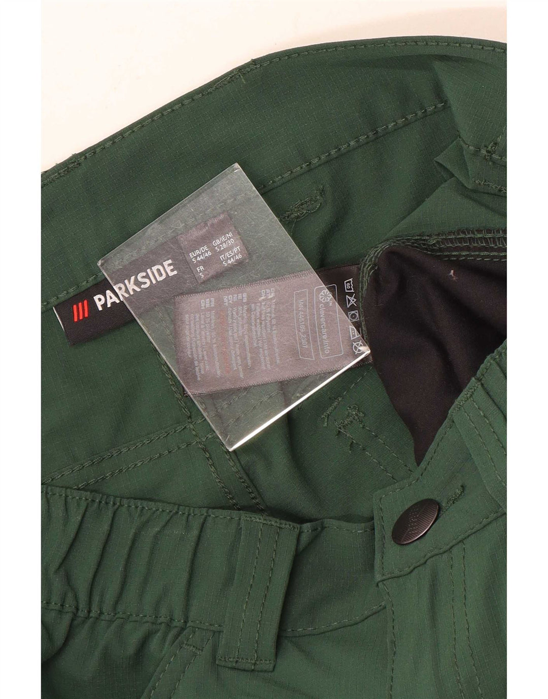 Parkside Herre Cargo Shorts Små W29 Grøn Elastan