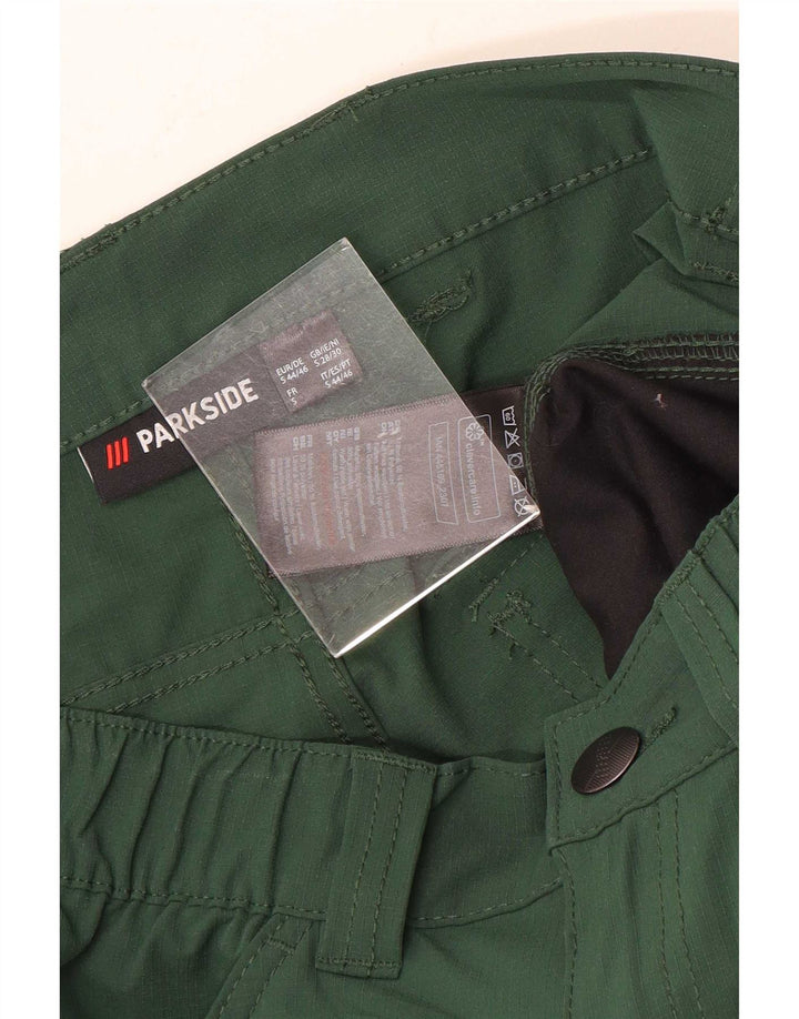 Parkside Herre Cargo Shorts Små W29 Grøn Elastan