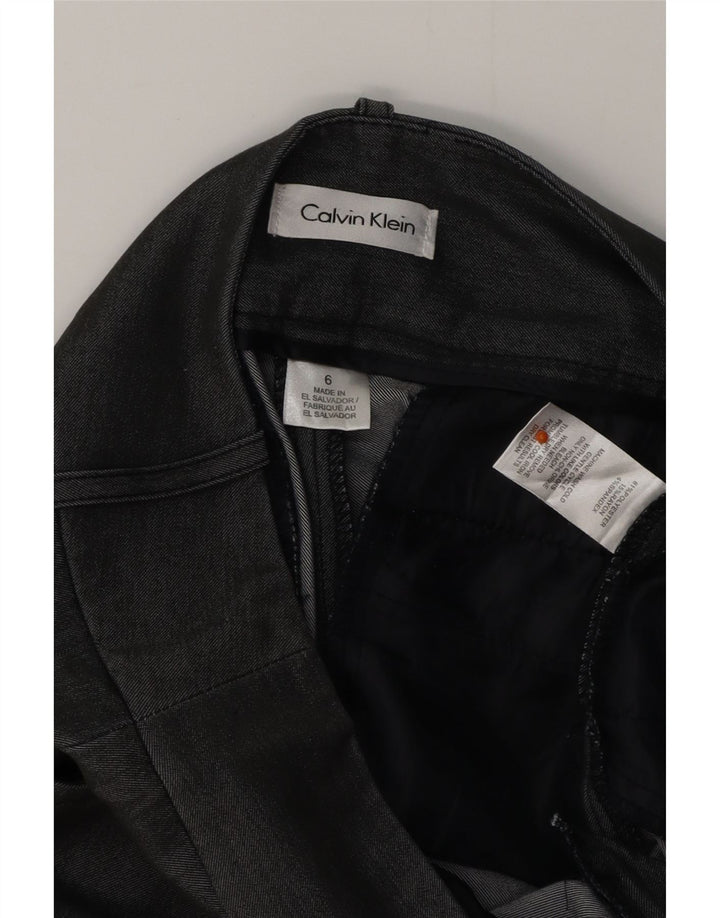 CALVIN KLEIN Lige fritidsbukser til kvinder US 6 Medium W32 L32 Grå