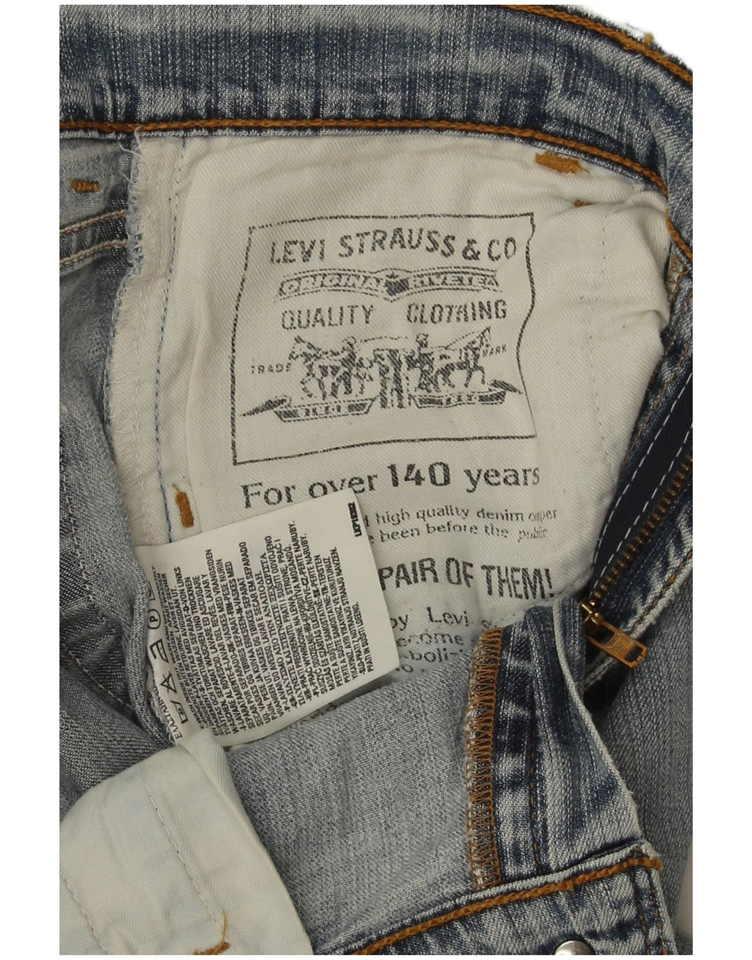 Levi's Dame Bootcut Jeans W28 L31 Blå Bomuld