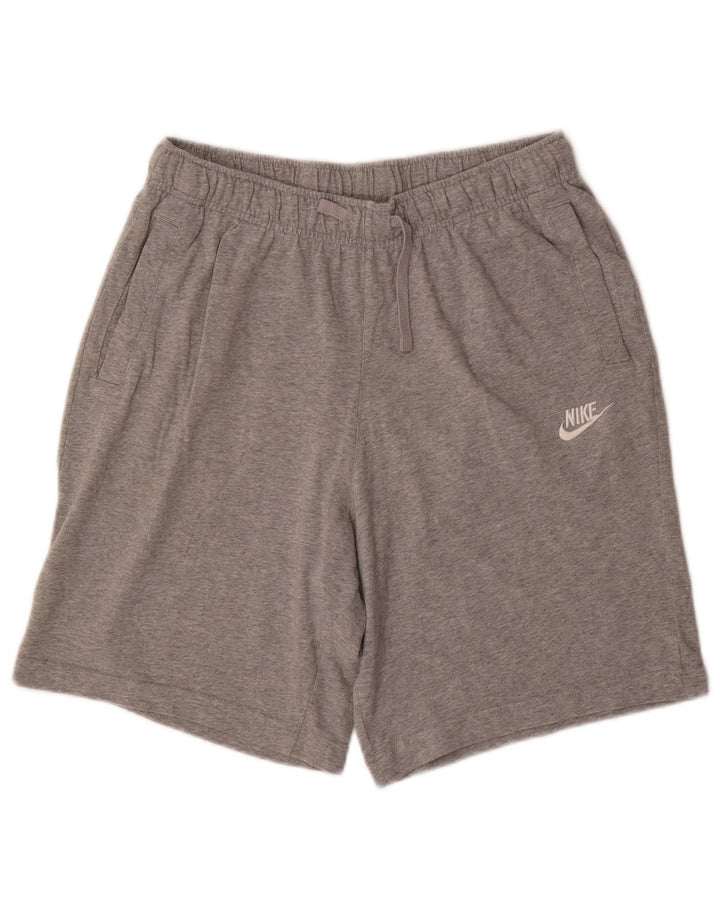 Nike Sportshorts til mænd, mellemgrå flækket bomuld