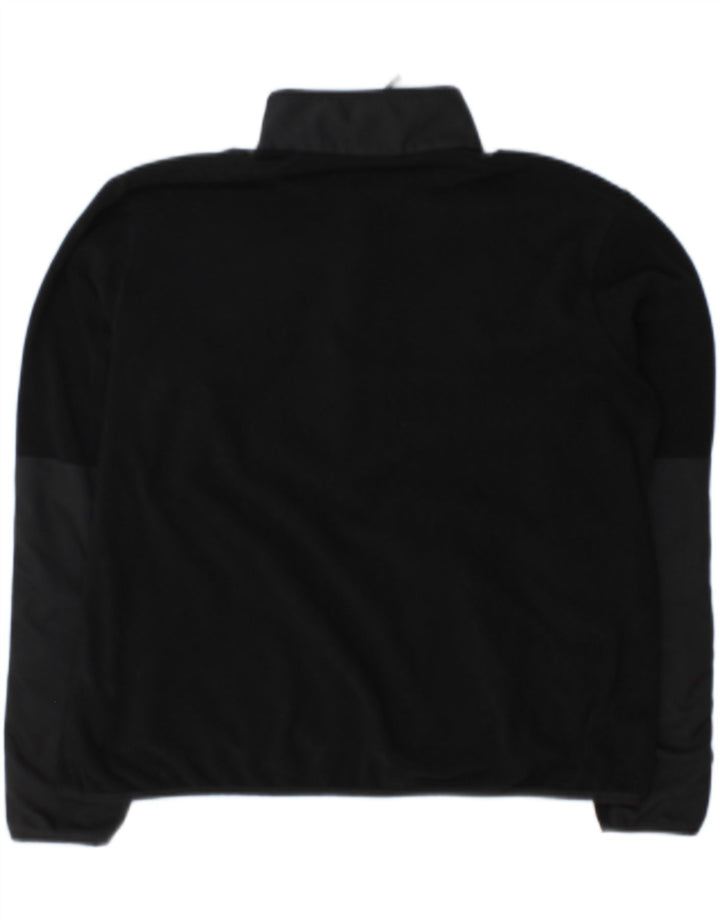 Nike Dame Therma-Fit Fleece Jumper med lynlås, UK 14 Medium Sort Polyester