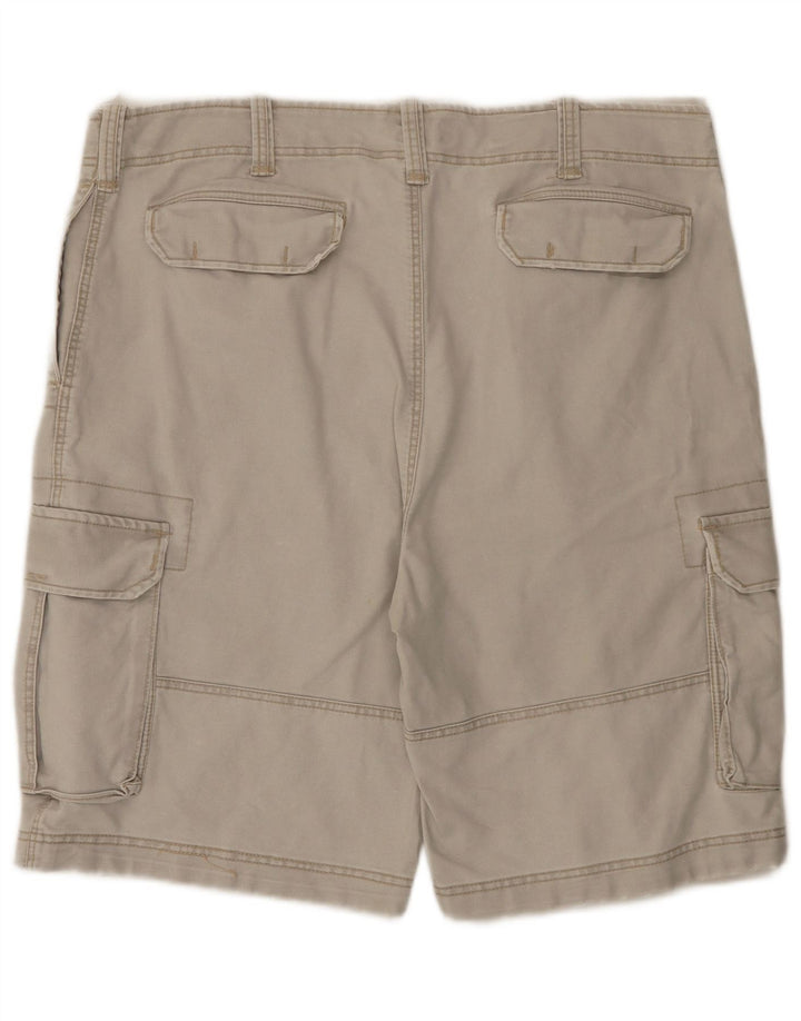 Vintage Herre Cargo Shorts 2XL W42 Grå Bomuld