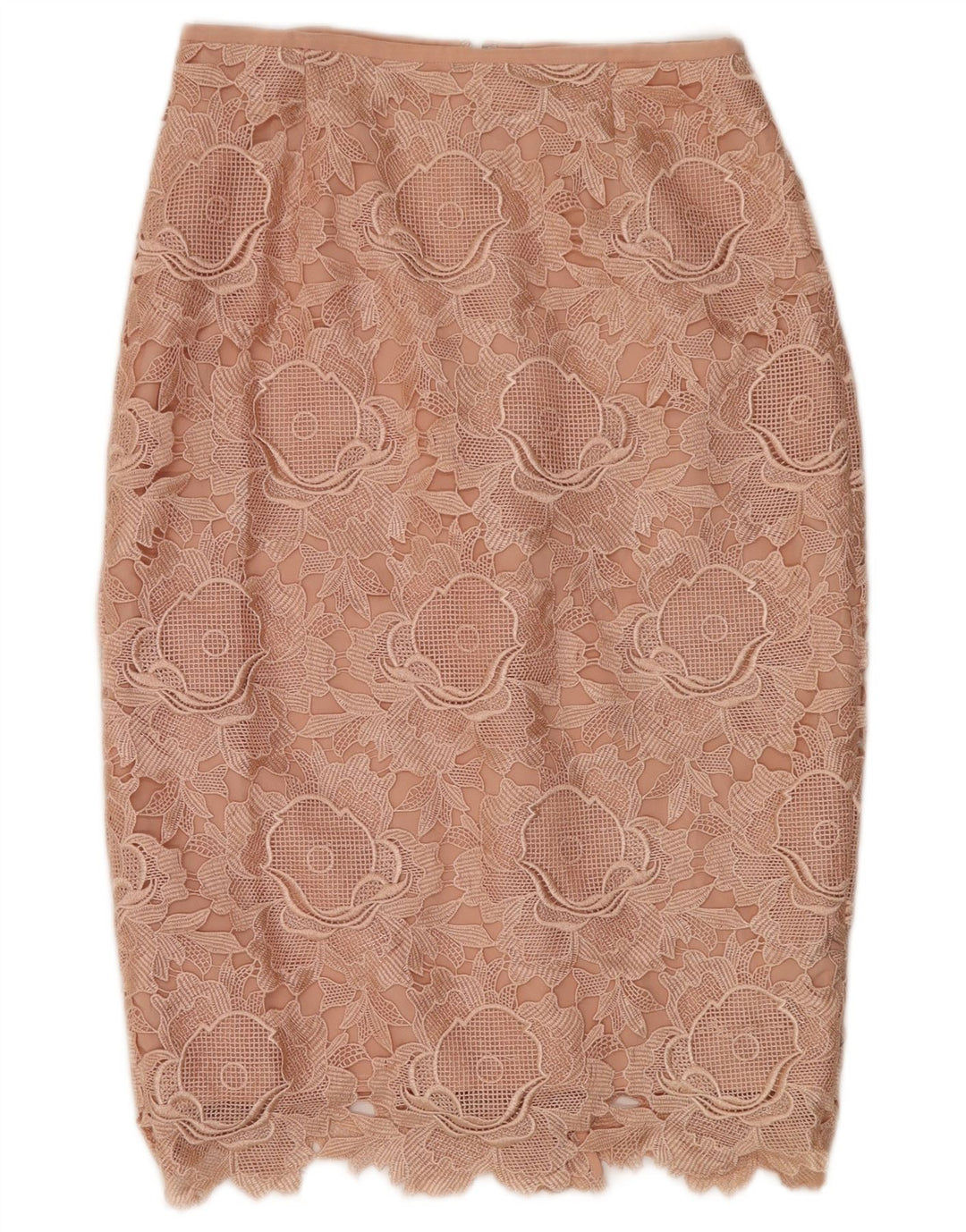 Ted Baker Dame Midi Pencil Skirt Størrelse 2 Small W26 Pink Floral Polyester