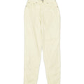 TRUSSARDI Womens High Waist Tapered Jeans IT 44 Medium W26 L31 Off White | Vintage | Thrift | Second-Hand | Used Clothing | Messina Hembry 