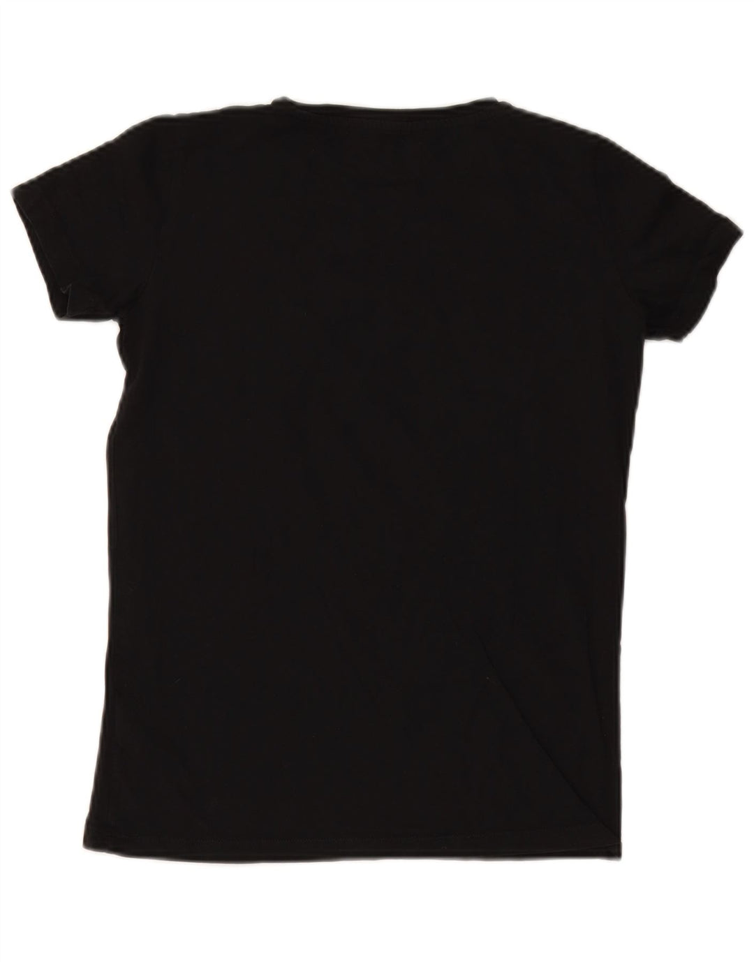 TRUSSARDI JEANS Dame Oversized grafisk T-shirt top UK 2 2XS Sort