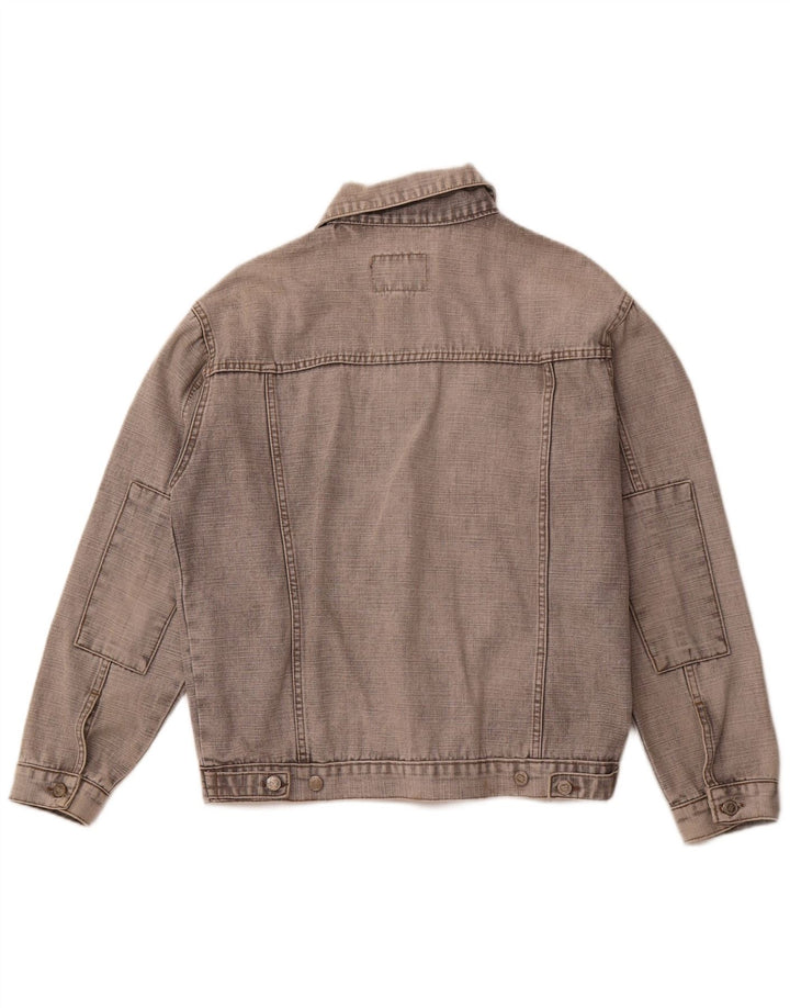 VINTAGE Denimjakke til mænd UK 40 Large Grå