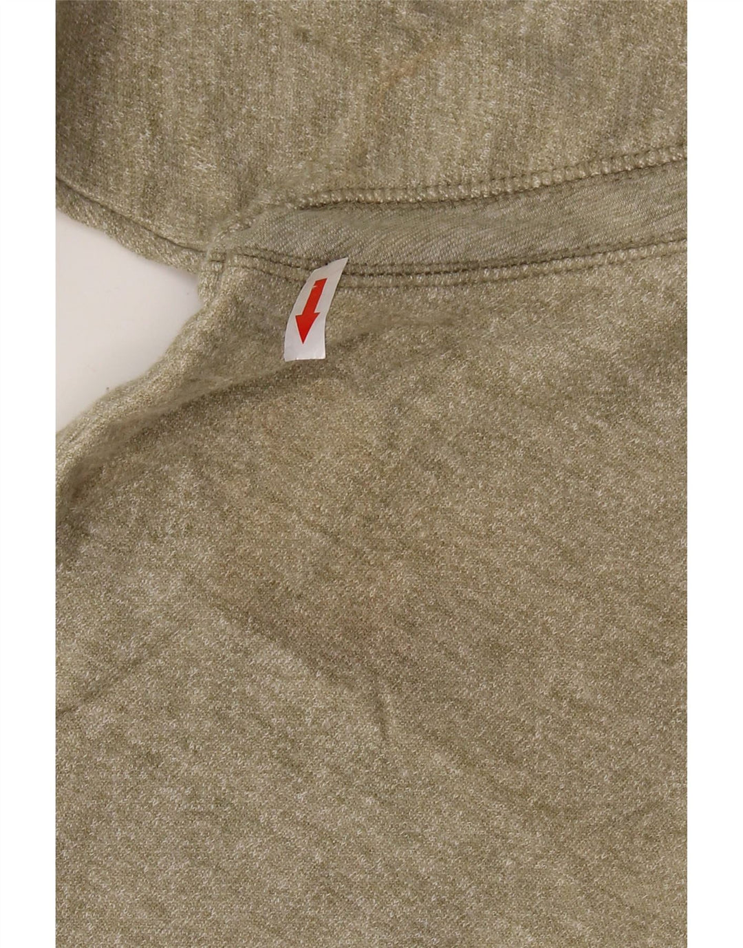 Reebok Dame Oversized Sweatshirt Jumper UK 18 XL Khaki Flecked Bomuld