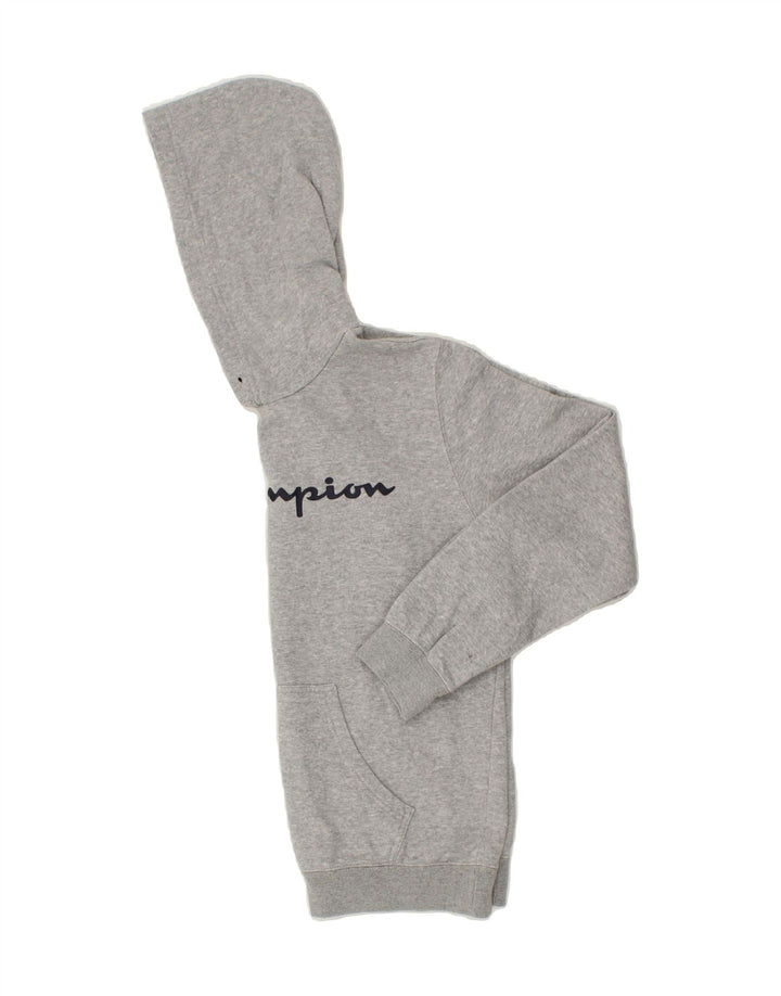 CHAMPION Mens Graphic Hoodie Jumper Small Grey Cotton Vintage Champion and Second-Hand Champion from Messina Hembry 