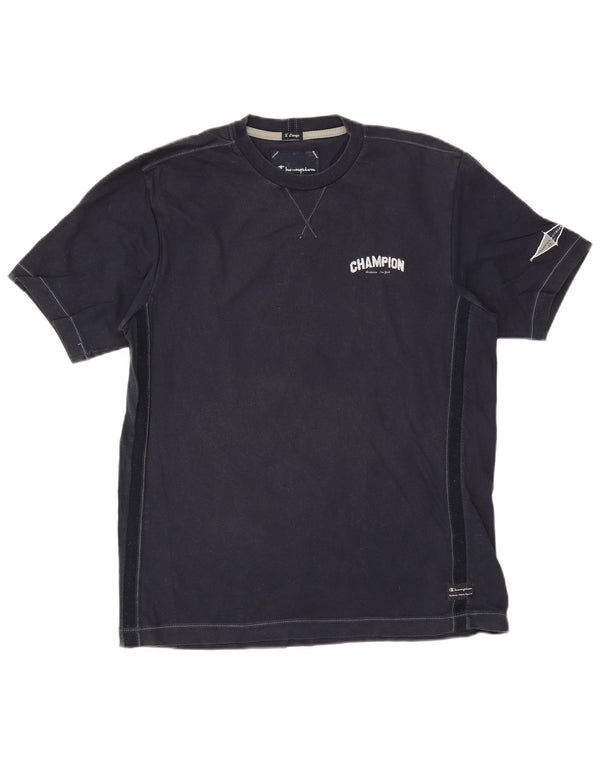 Champion herre T-shirt top XL marineblå bomuld
