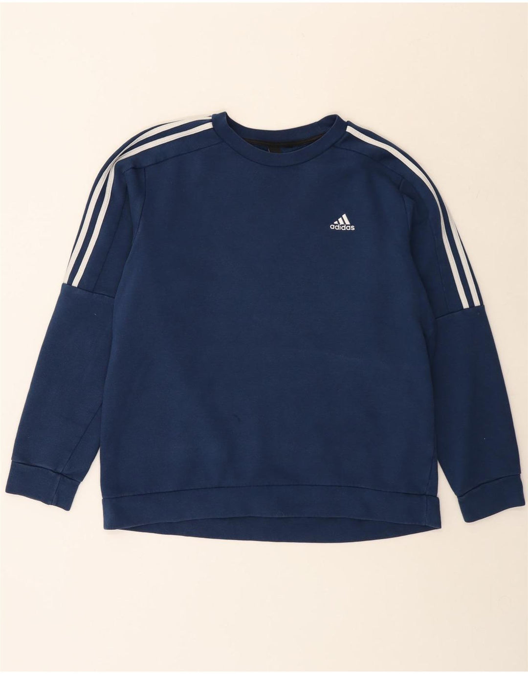 Adidas Sweatshirt til mænd, stor marineblå bomuld