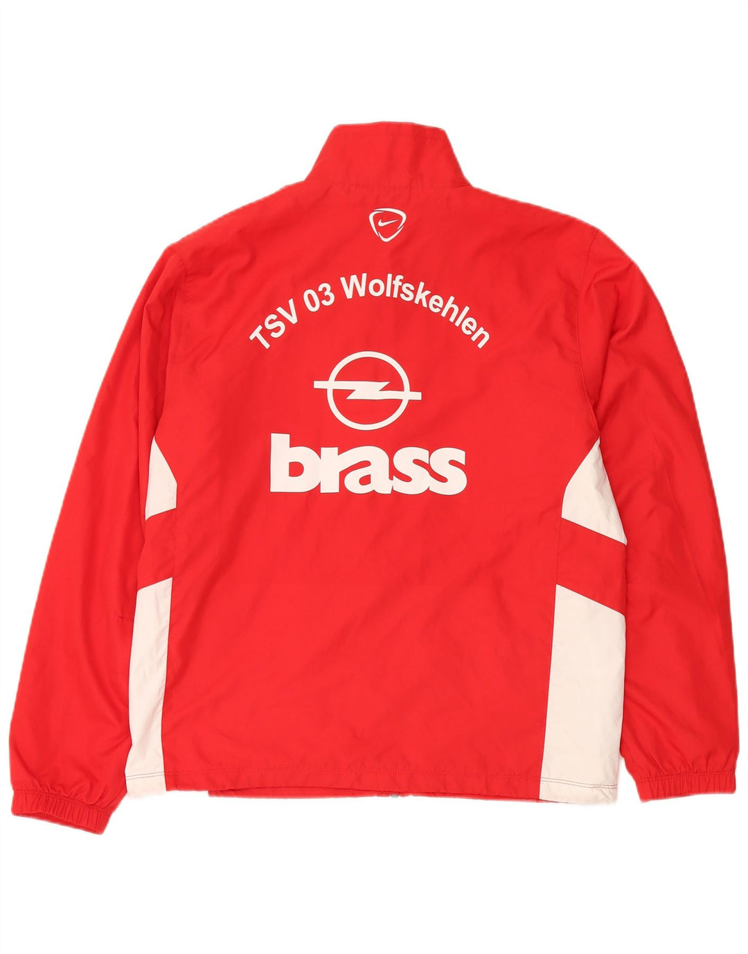 Nike Grafisk træningsdragt til mænd, topjakke, stor rød farveblok polyester