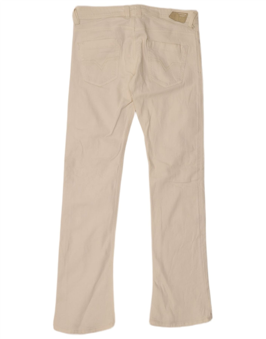 DIESEL Dame Trouleg Bootcut Jeans W32 L34 Hvid Bomuld