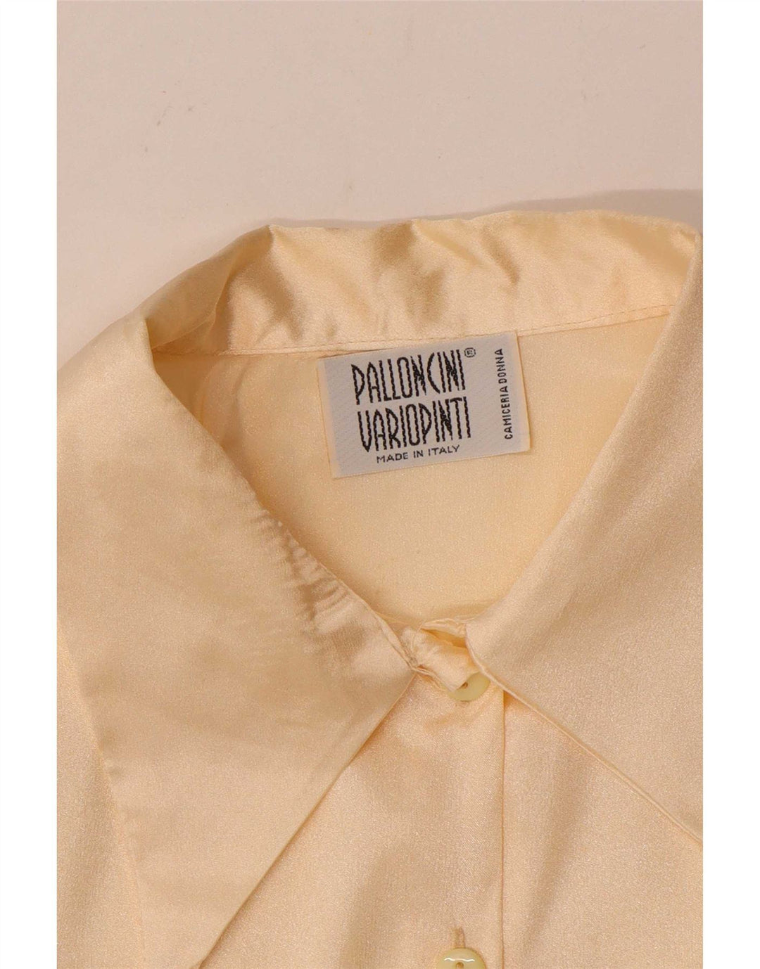 Vintage dameskjortebluse UK 14 Medium Beige