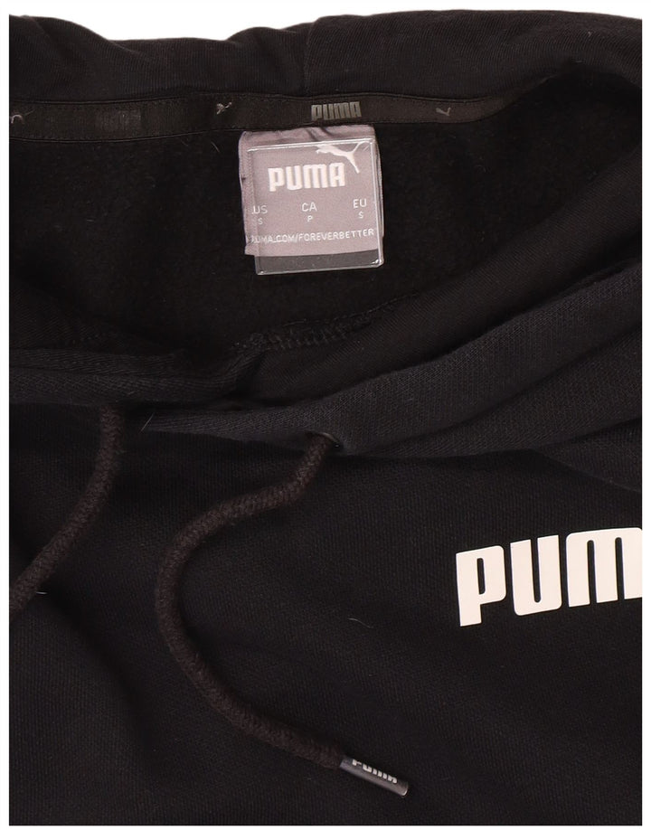 PUMA Hættetrøje til mænd, lille sort bomuld