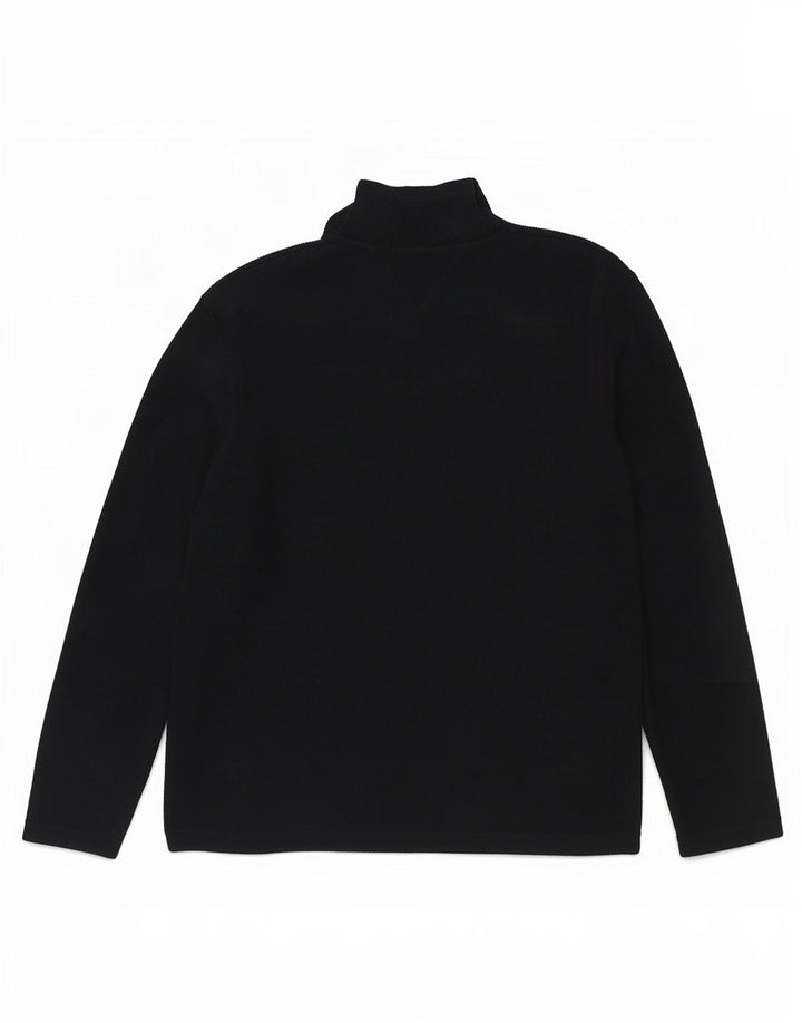 Ben Sherman Herre Zip Neck Jumper Sweater Stor Marineblå Bomuld