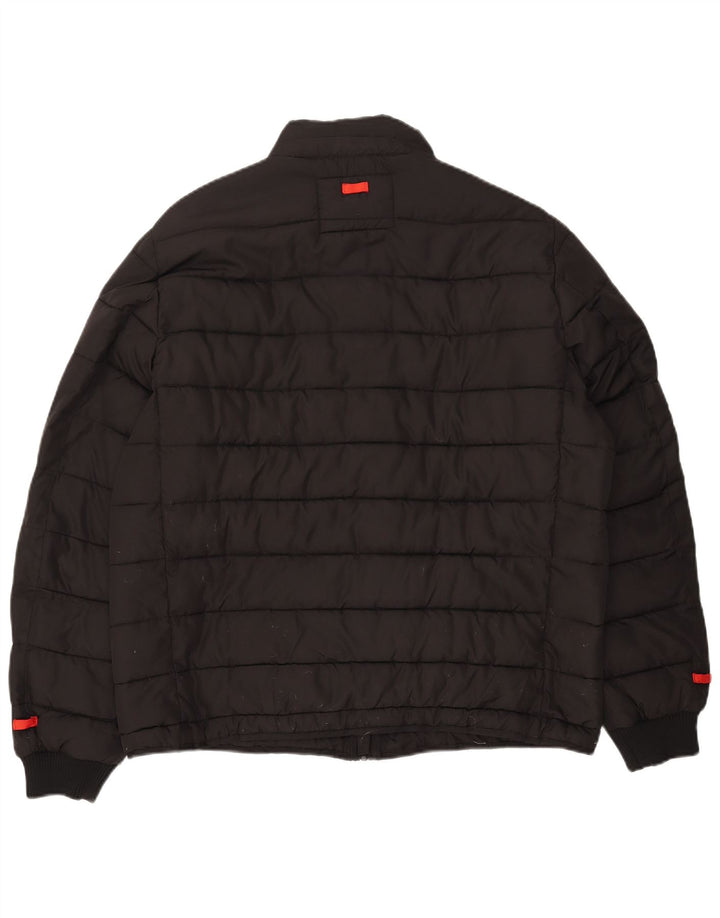 ZARA Mens Padded Jacket UK 42 XL Black Polyester
