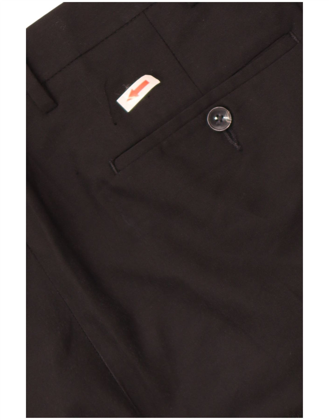 Marks & Spencer Mens Straight Regular Fit Chino Trousers W40 L31 Black