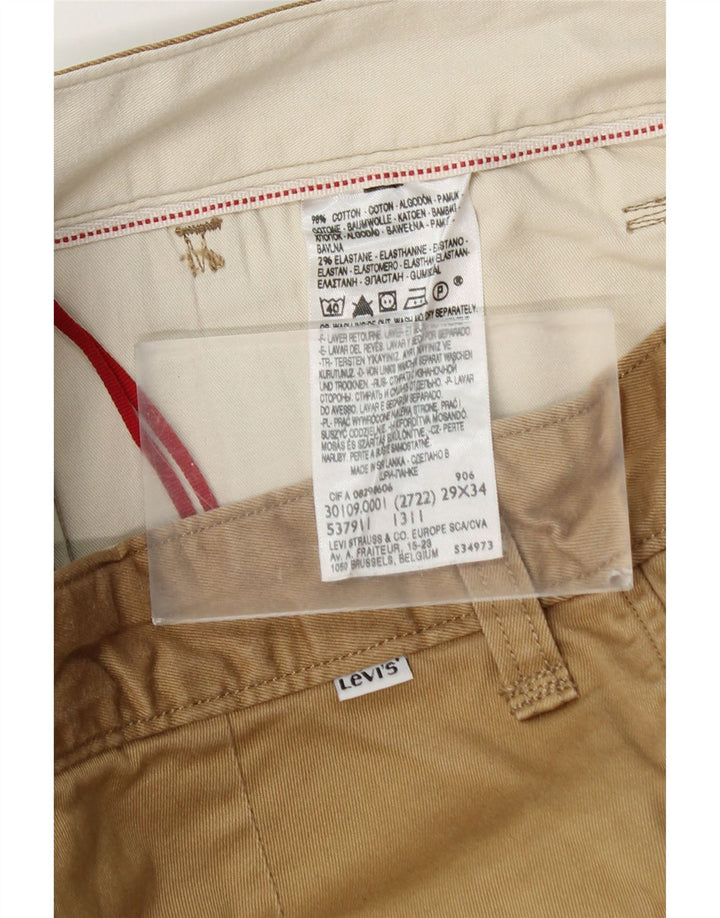 Levi's Herre Slim Chino Bukser W29 L30 Beige Bomuld