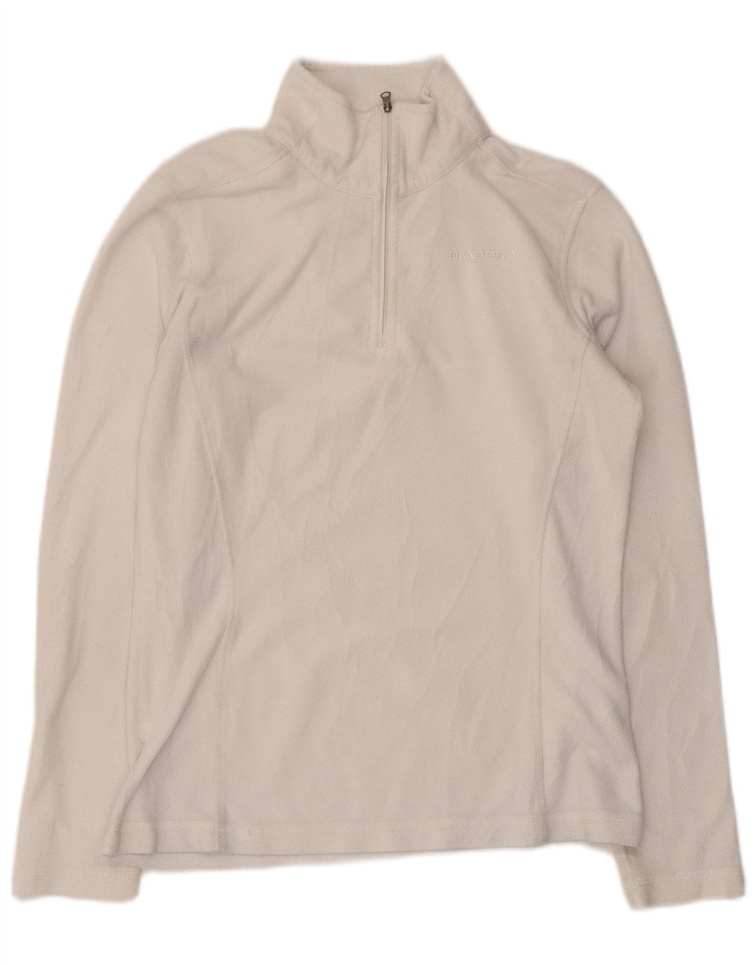 Diadora Dame Fleece Jumper med lynlås DK 12 Medium White Polyester