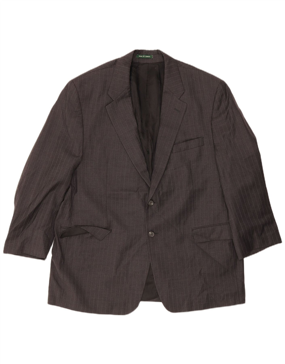 Ralph Lauren Herre 2-knap blazerjakke UK 46 2XL Grå nålestribet uld