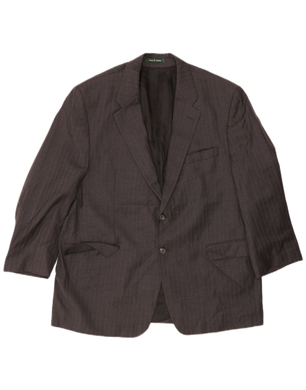 Ralph Lauren Herre 2-knap blazerjakke UK 46 2XL Grå nålestribet uld