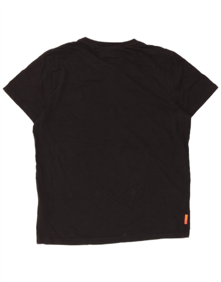 Superdry T-shirt top til mænd 2XL sort bomuld