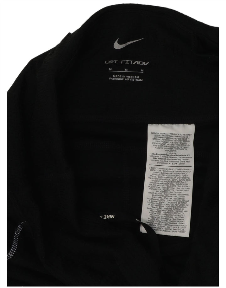 Nike Dame Dri Fit Leggings UK 14 Medium Sort Polyester