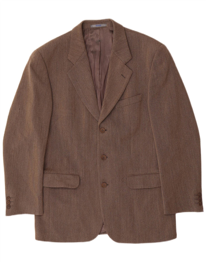 Kenzo Herre 3-knaps blazerjakke IT 50 Stor brun uld