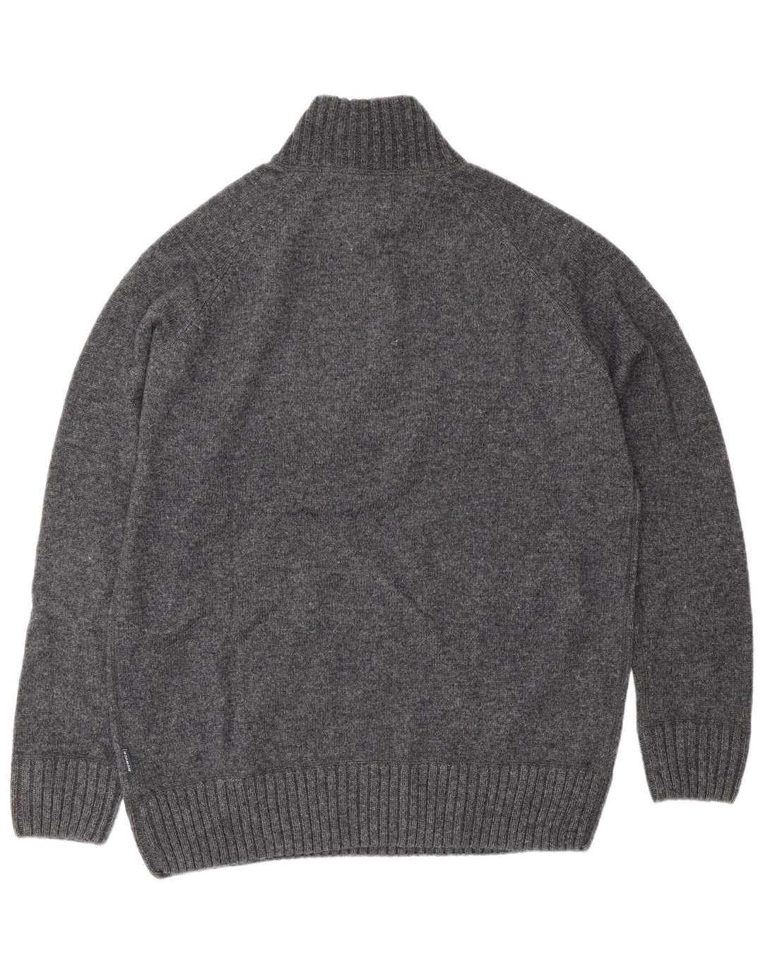 Howick Herre Zip Neck Jumper Sweater Stor Grå Uld