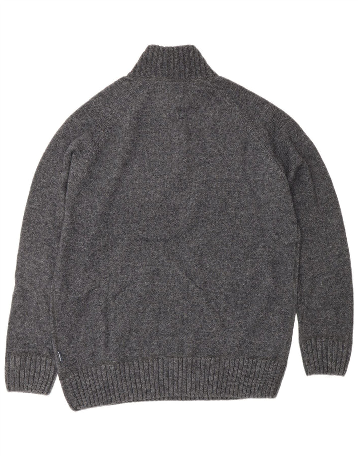 Howick Herre Zip Neck Jumper Sweater Stor Grå Uld
