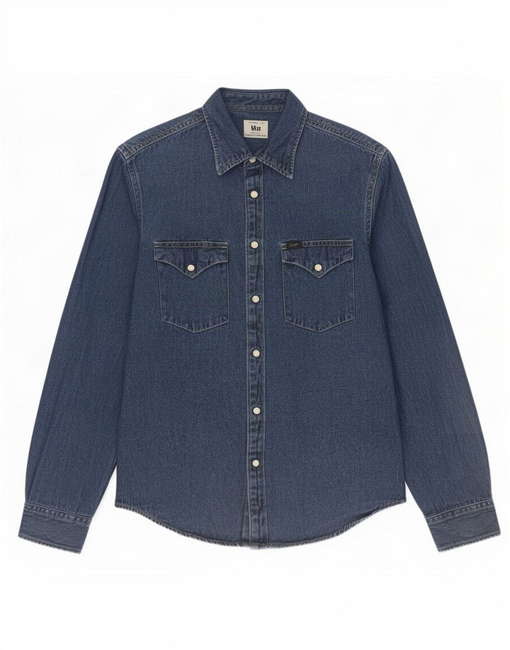 Lee Denimskjorte til mænd, lille blå