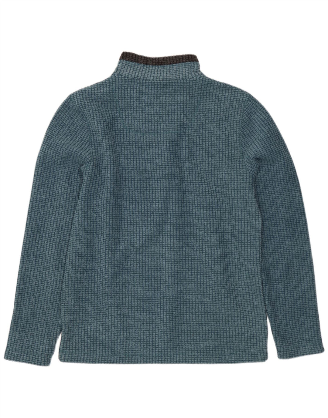 Weird Fish Herre Zip Neck Fleece Jumper Lille Blå Polyester