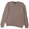 Marks & Spencer Herre sweater med rund hals, mellemgrå akryl