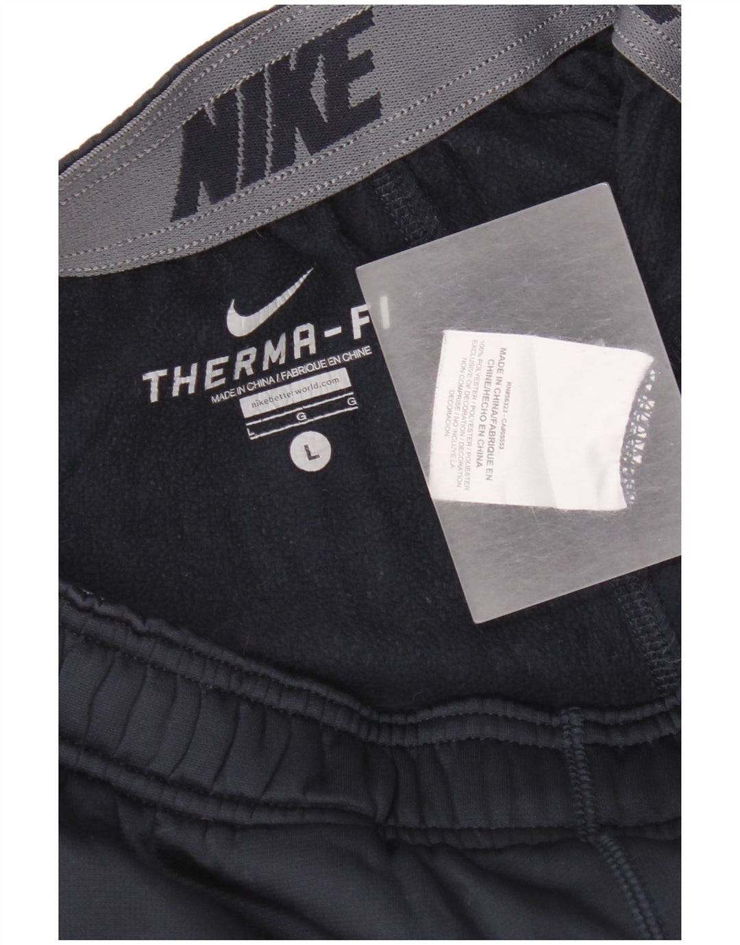 Nike Herre Therma-Fit træningsdragt Bukser Large Navy Blue Polyester