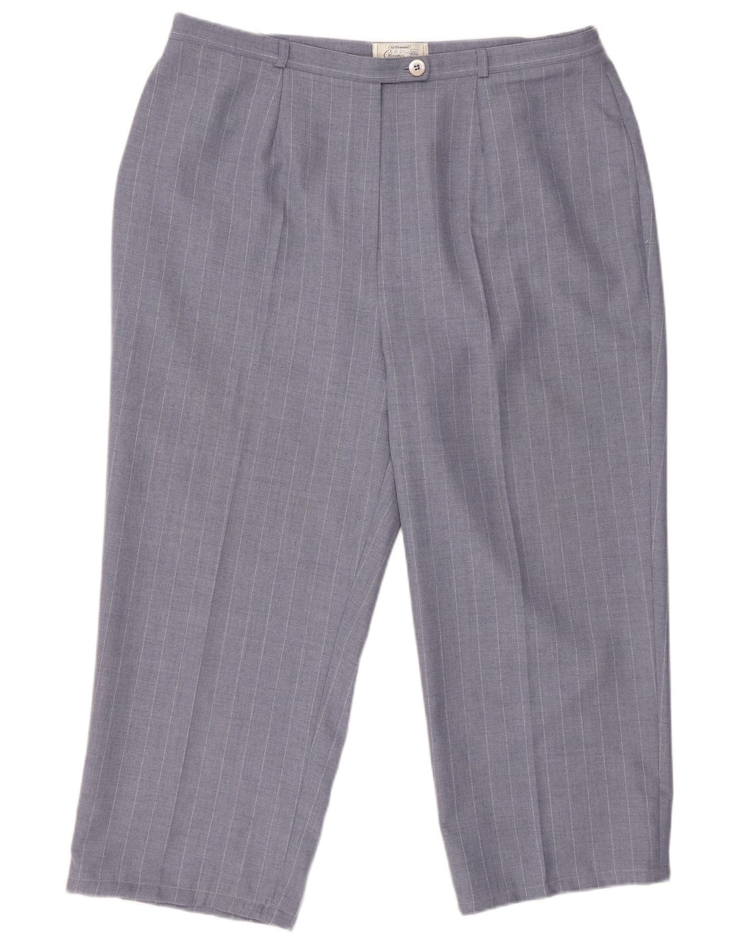 ST. BERNARD højtaljede cropped bukser til kvinder UK 20 2XL W34 L24 Blå